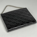 Louis Vuitton Ange MM Enamel Patent Leather Handbag Damier Vernis Noir Black — view 2