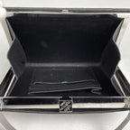 Louis Vuitton Ange MM Enamel Patent Leather Handbag Damier Vernis Noir Black — view 7