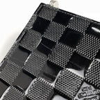 Louis Vuitton Ange MM Enamel Patent Leather Handbag Damier Vernis Noir Black — view 4