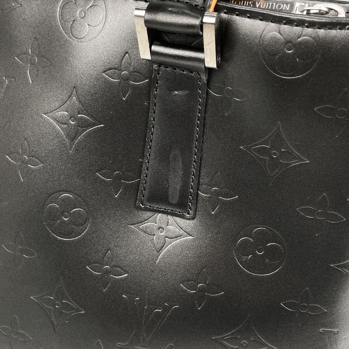 Louis Vuitton Stockton Shoulder Bag Tote Monogram Matte Noir Black — view 4
