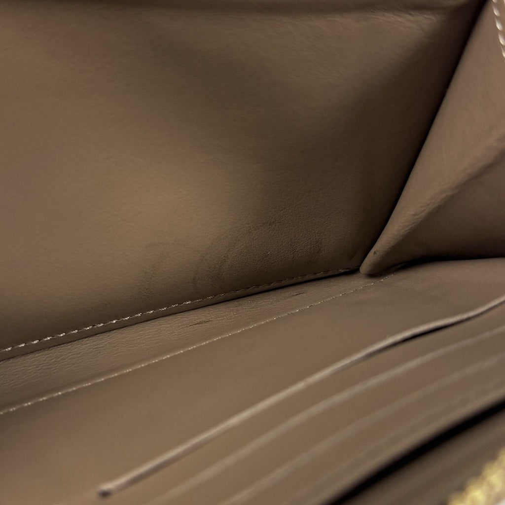 Louis Vuitton Zippy Wallet Coussin Embossed Monogram Leather Taupe — view 5