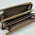 Louis Vuitton Zippy Wallet Coussin Embossed Monogram Leather Taupe — view 8