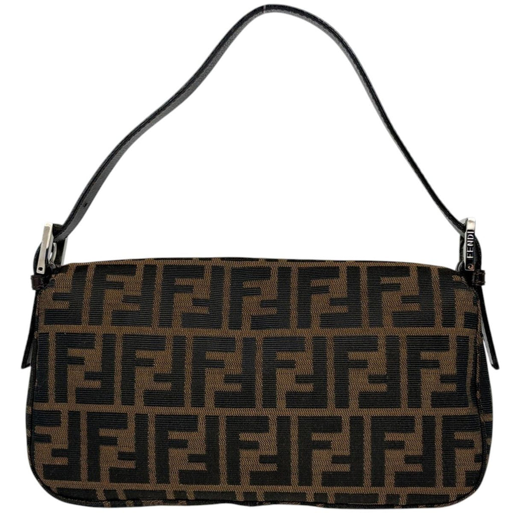 Fendi Zucca Pattern Mamma Bucket Shoulder Bag Canvas Brown — view 3