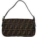 Fendi Zucca Pattern Mamma Bucket Shoulder Bag Canvas Brown — view 3