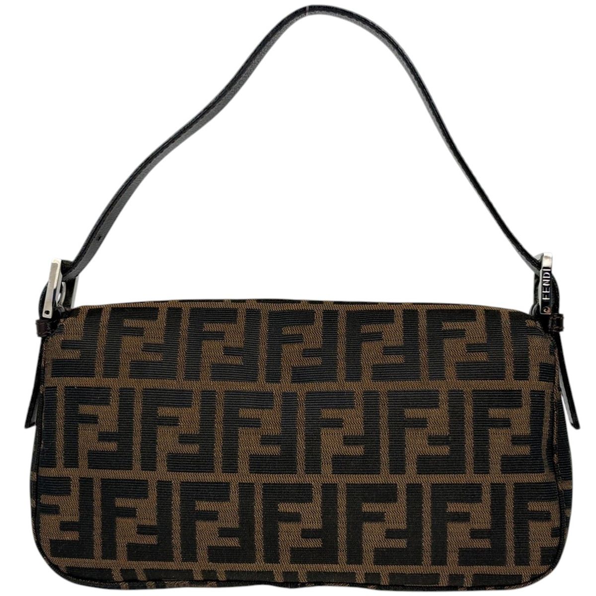 Fendi Zucca Pattern Mamma Bucket Shoulder Bag Canvas Brown — view 3