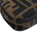 Fendi Zucca Pattern Mamma Bucket Shoulder Bag Canvas Brown — view 6