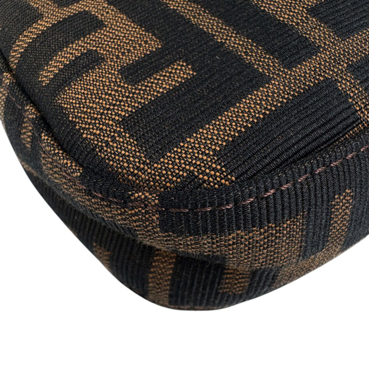 Fendi Zucca Pattern Mamma Bucket Shoulder Bag Canvas Brown — view 6