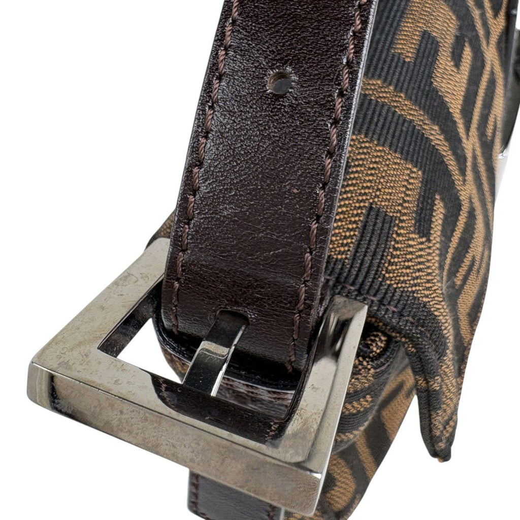 Fendi Zucca Pattern Mamma Bucket Shoulder Bag Canvas Brown — view 9