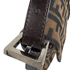 Fendi Zucca Pattern Mamma Bucket Shoulder Bag Canvas Brown — view 9