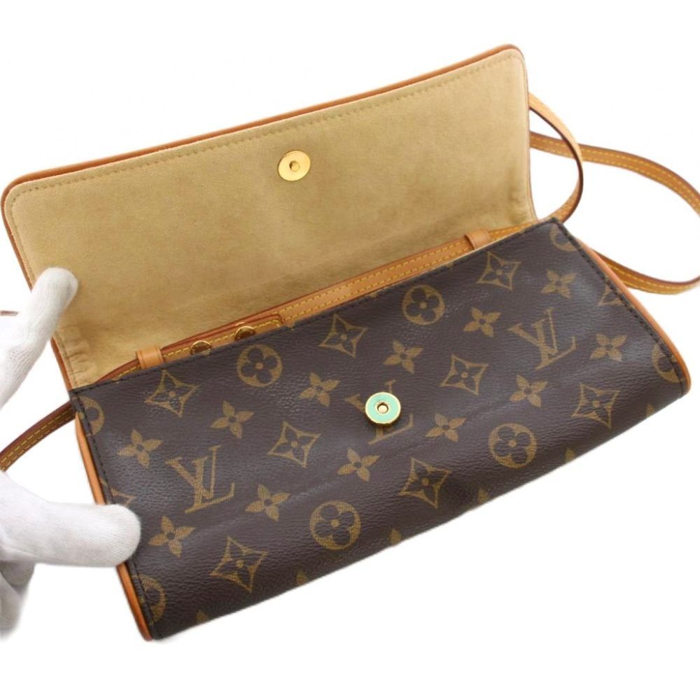 Louis Vuitton Monogram Pochette Twin GM Shoulder Bag KH — view 5
