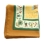 Hermes Carre 90 Retour a la Terre Return to Scarf Silk All Over Pattern Brown — view 2