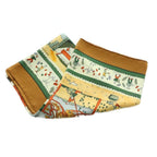 Hermes Carre 90 Retour a la Terre Return to Scarf Silk All Over Pattern Brown — view 3