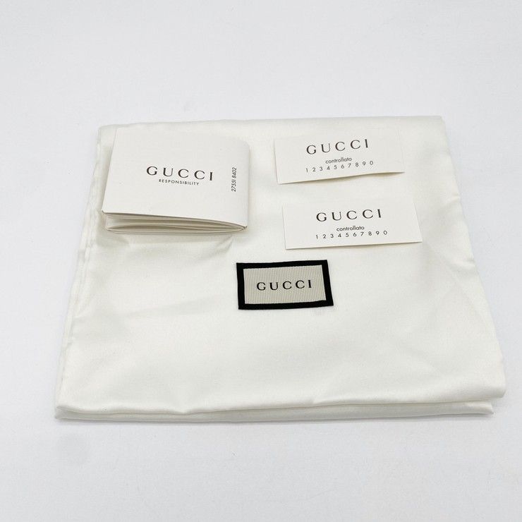 Gucci Coin Case GG Supreme Horsebit Ivory Beige Leather Gold — view 8
