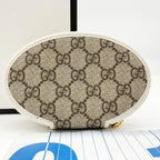 Gucci Coin Case GG Supreme Horsebit Ivory Beige Leather Gold — view 2