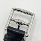 Hermes Bracelet Etriviere D'avi Black Khaki Calf Silver — view 6