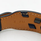 Hermes Bracelet Etriviere D'avi Black Khaki Calf Silver — view 4