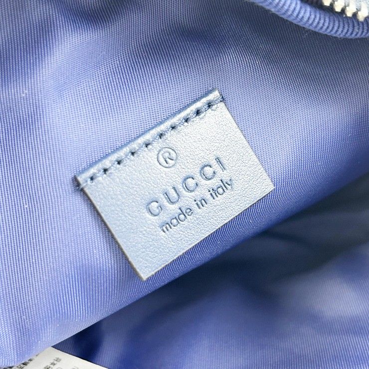 Gucci Waist Bag Children's Blue Canvas Star GG Logo — view 8