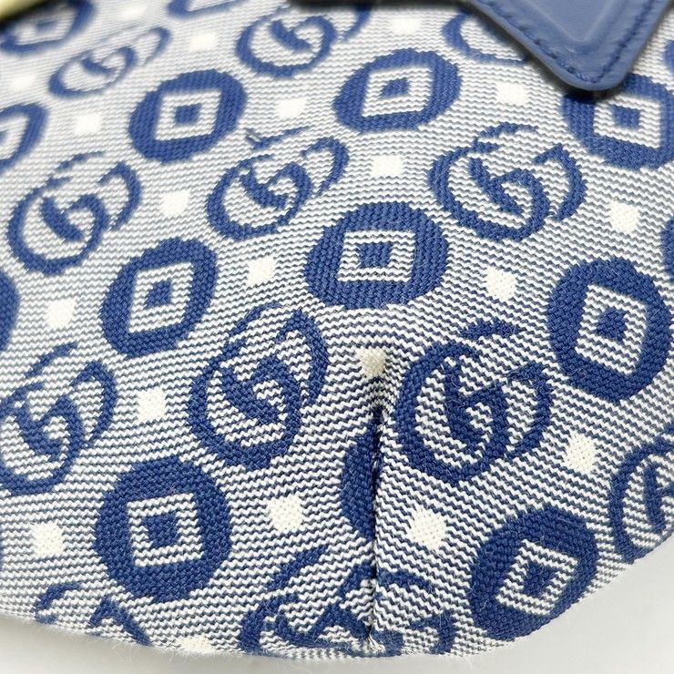 Gucci Waist Bag Children's Blue Canvas Star GG Logo — view 4