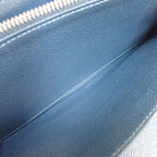 Louis Vuitton Wallet Zippy Organizer Blue Marine Taiga Zip Around Travel Case — view 6