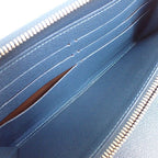 Louis Vuitton Wallet Zippy Organizer Blue Marine Taiga Zip Around Travel Case — view 5