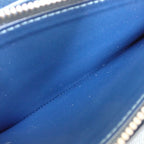 Louis Vuitton Wallet Zippy Organizer Blue Marine Taiga Zip Around Travel Case — view 7