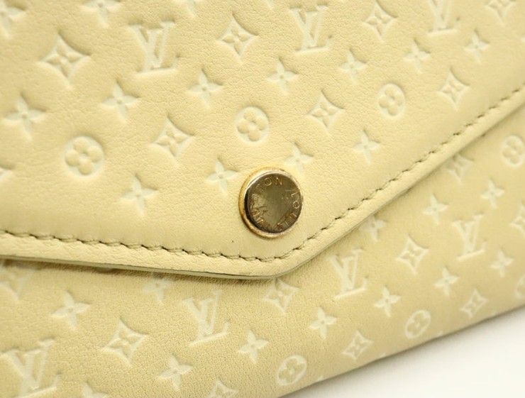 Louis Vuitton Wallet Portefeuille Sarah NM Jaune Nano Monogram Gold — view 5