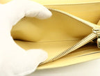 Louis Vuitton Wallet Portefeuille Sarah NM Jaune Nano Monogram Gold — view 8