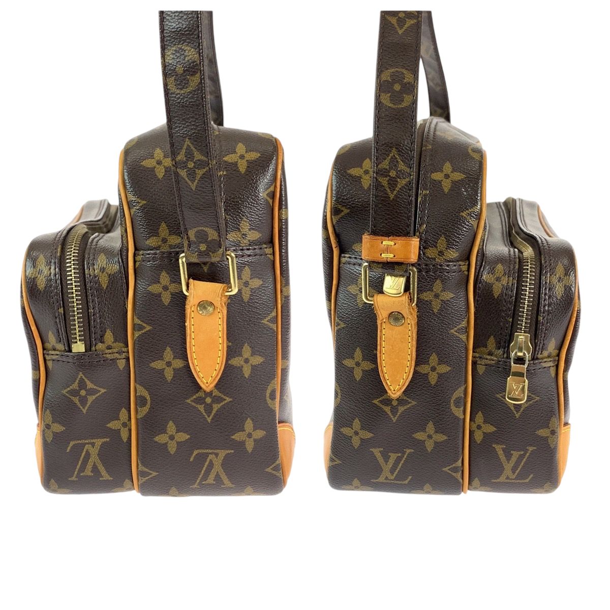 Louis Vuitton Monogram Nile Brown Gold Leather Shoulder Bag Pochette — view 8