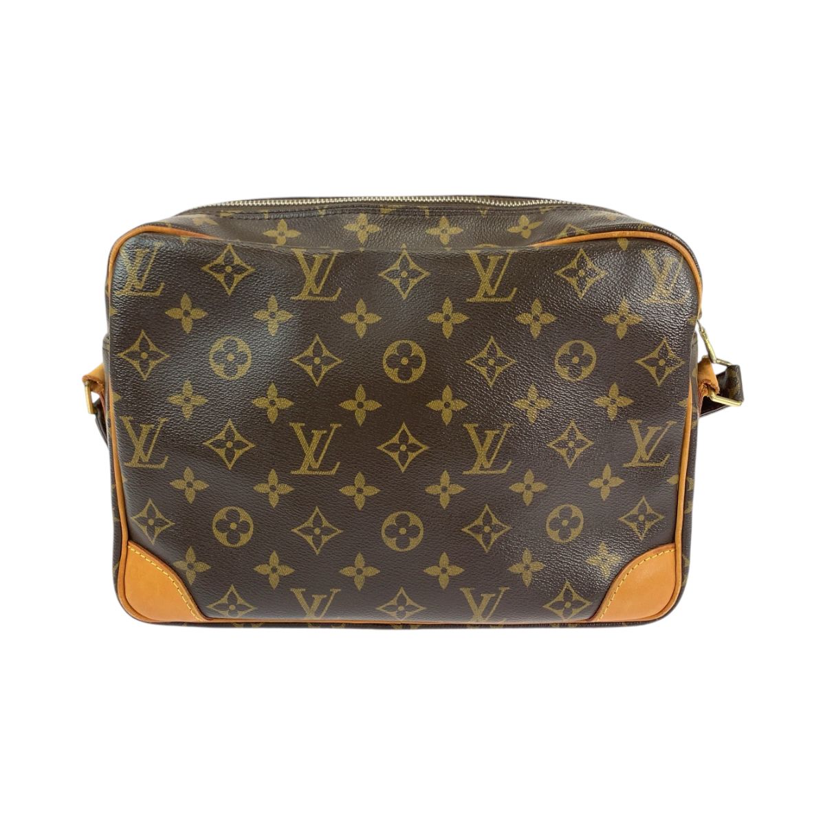 Louis Vuitton Monogram Nile Brown Gold Leather Shoulder Bag Pochette — view 2
