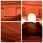 Gucci Bamboo Orange Brown Gold Leather Shoulder Bag Pochette — view 4