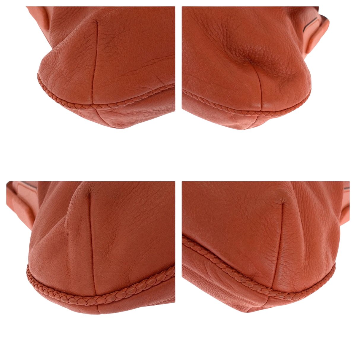 Gucci Bamboo Orange Brown Gold Leather Shoulder Bag Pochette — view 3