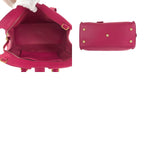 Saint Laurent Paris Petit Cabas Yline Fuchsia Pink Leather Shoulder Bag — view 9