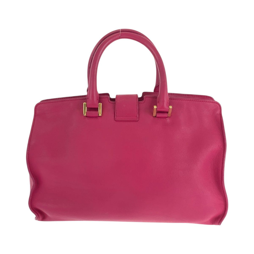 Saint Laurent Paris Petit Cabas Yline Fuchsia Pink Leather Shoulder Bag — view 2