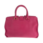 Saint Laurent Paris Petit Cabas Yline Fuchsia Pink Leather Shoulder Bag — view 2