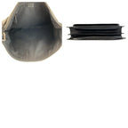 Prada Logo Embossed Black Leather Plastic Chain Shoulder Bag — view 9