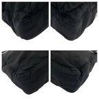 Prada Tessuto Black Silver Nylon Shoulder Bag — view 3