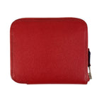 Hermes Azap Silk in Compact Bougainvillea Red Silver Veau Fold Wallet — view 2
