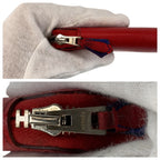 Hermes Azap Silk in Compact Bougainvillea Red Silver Veau Fold Wallet — view 7