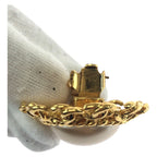 Chanel Vintage CC Logo Gold Plated Earrings 95 — view 5