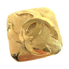 Chanel Vintage CC Logo Gold Plated Brooch 29 Engraved — view 5