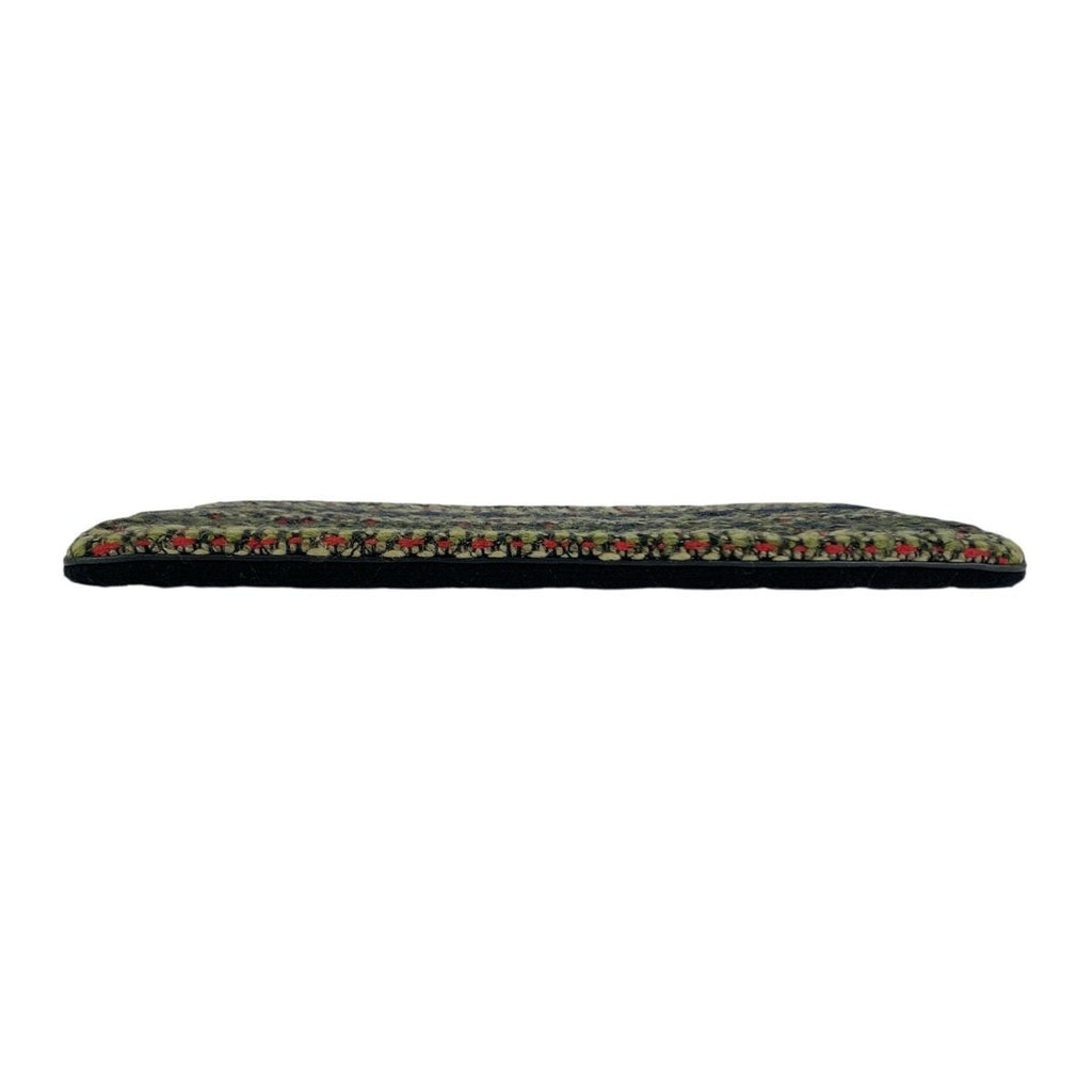 Chanel CC Logo Multicolor Black Silver Tweed Clutch — view 3