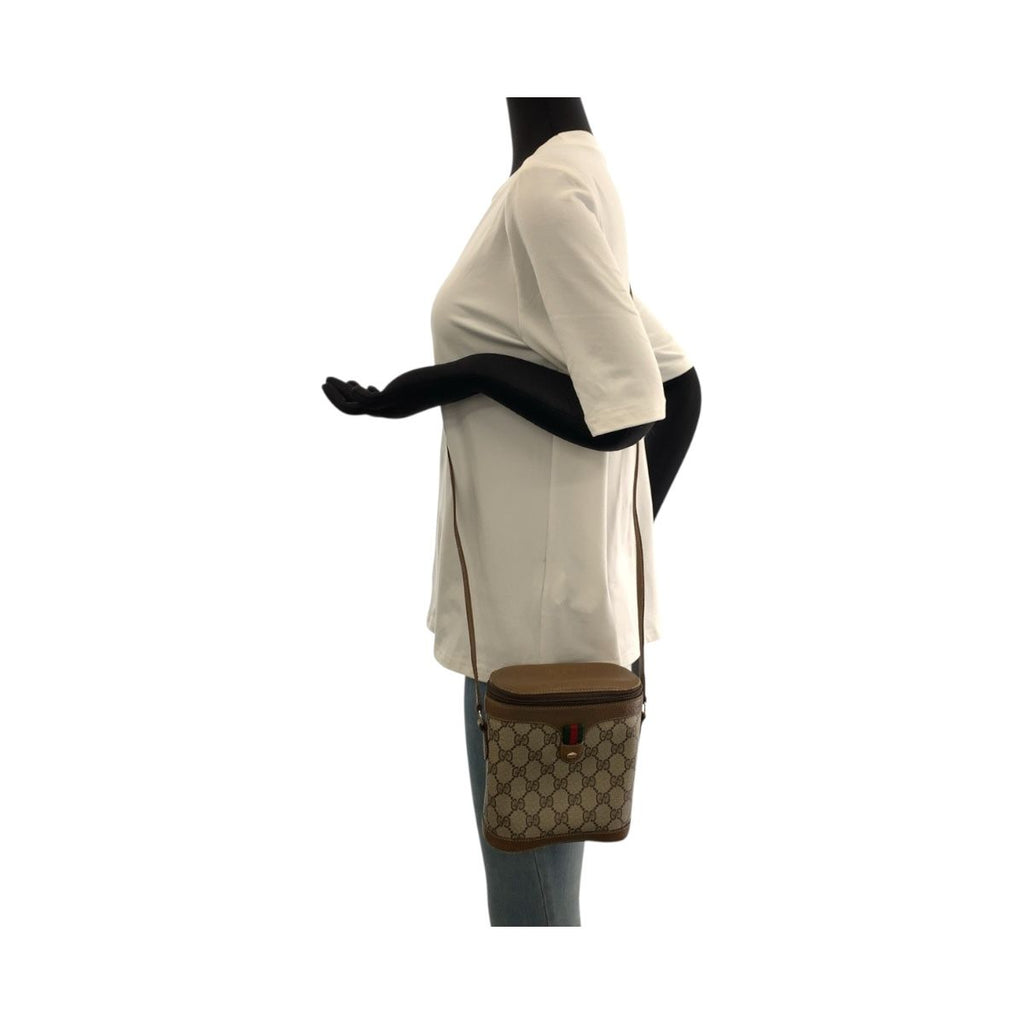 Gucci Vintage Sherry Line Beige GG Supreme Canvas 904 02 070 Shoulder Bag — view 7