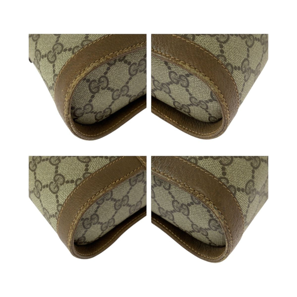 Gucci Vintage Sherry Line Beige GG Supreme Canvas 904 02 070 Shoulder Bag — view 3