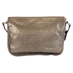 Gucci GG Supreme Metallic Brown Silver Shoulder Bag — view 2