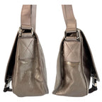 Gucci GG Supreme Metallic Brown Silver Shoulder Bag — view 8