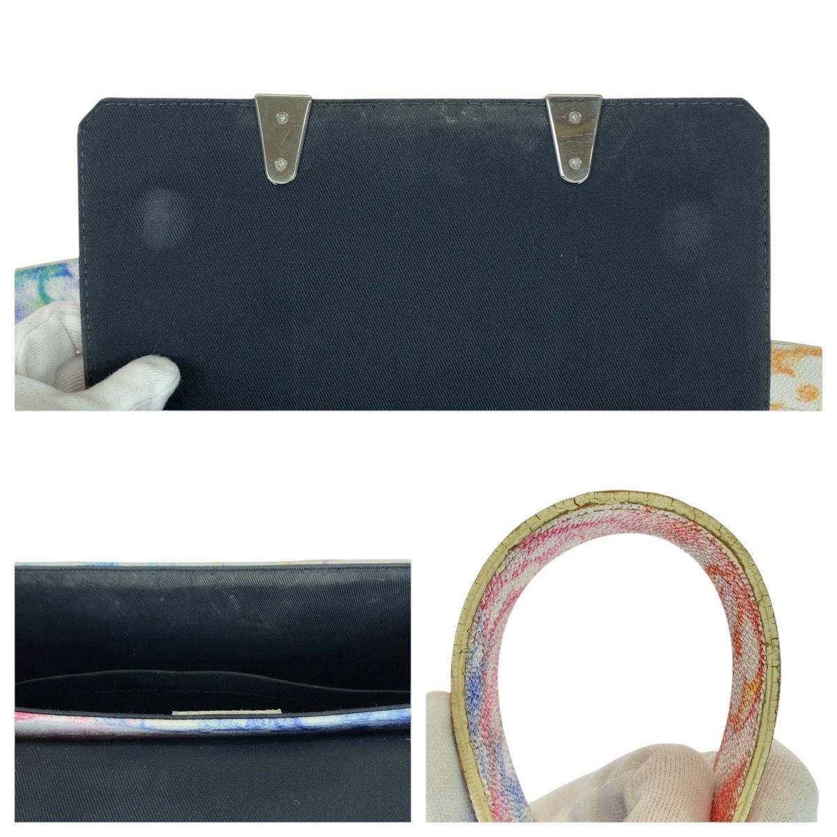 Louis Vuitton Monogram Pastel Trunk Messenger PM Multicolor Silver Shoulder Bag — view 6