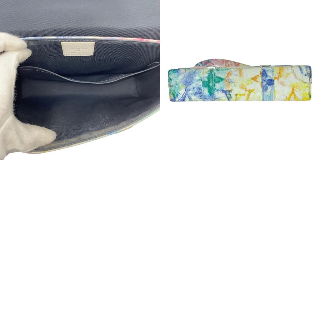 Louis Vuitton Monogram Pastel Trunk Messenger PM Multicolor Silver Shoulder Bag — view 9