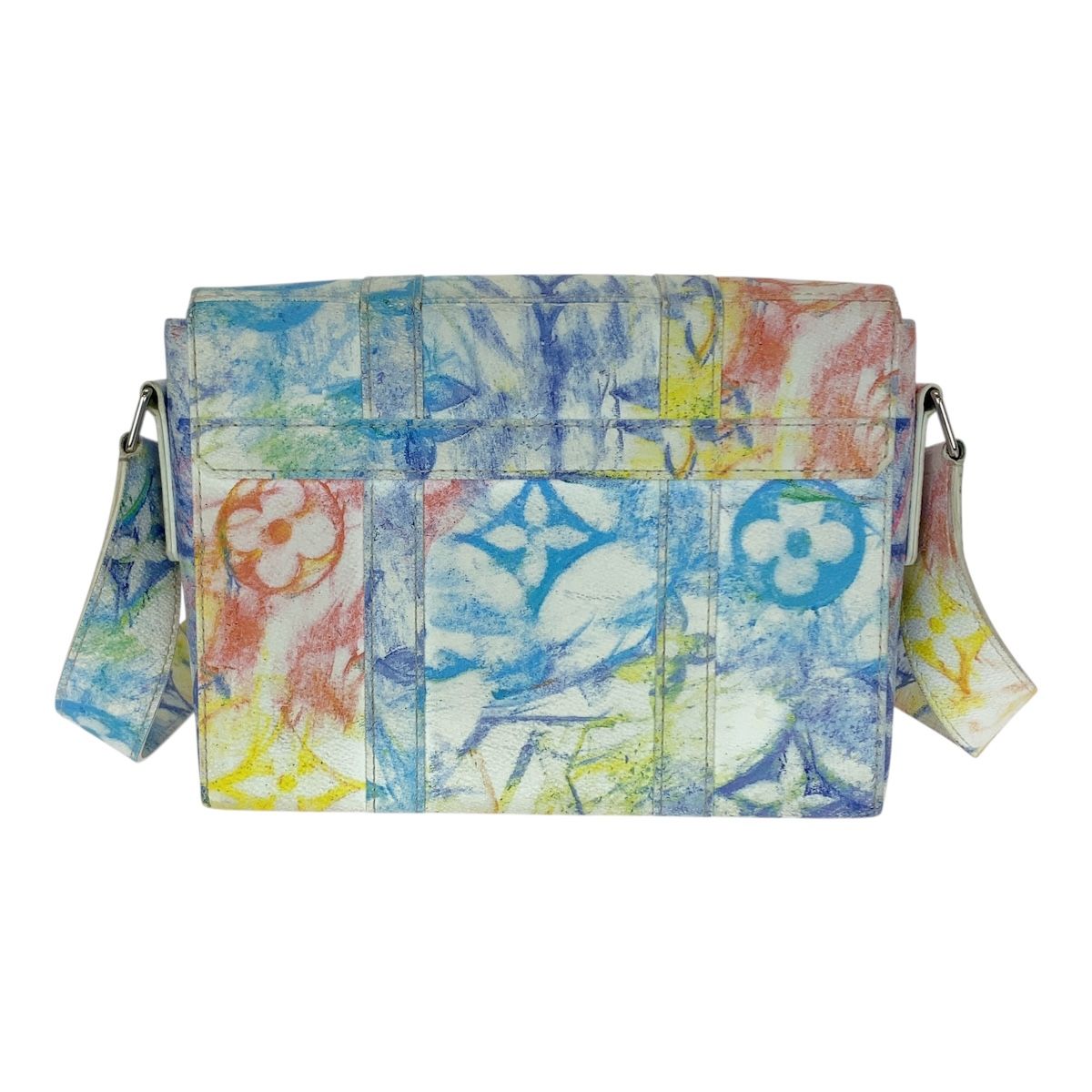Louis Vuitton Monogram Pastel Trunk Messenger PM Multicolor Silver Shoulder Bag — view 2