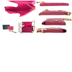 Chanel Vintage Pink Gold Caviar Leather Wallet Chain — view 9