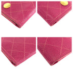 Chanel Vintage Pink Gold Caviar Leather Wallet Chain — view 4